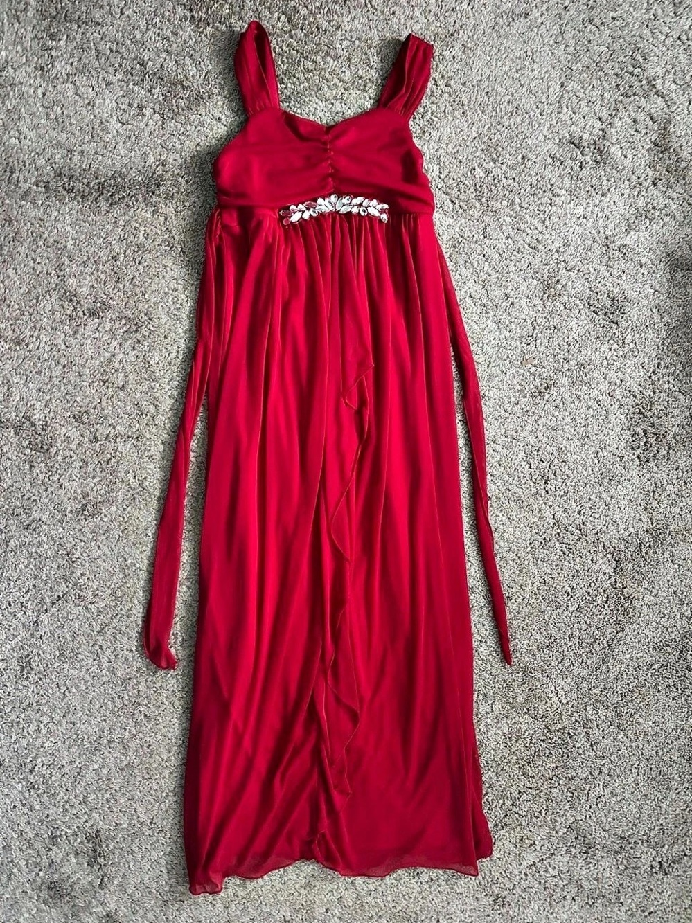 BCX Girl Red Formal Dress Girls Size 16 Like New